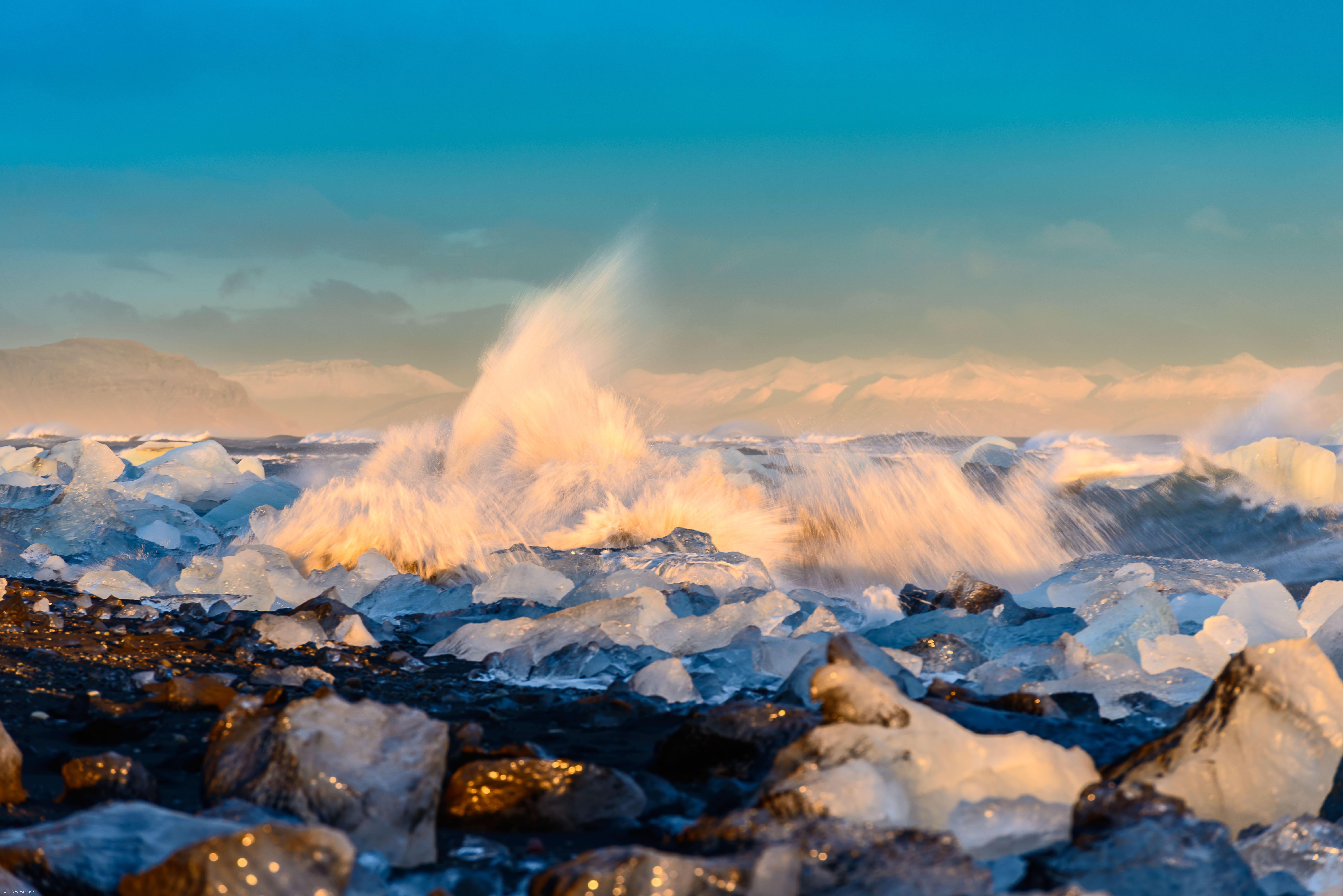 Jokulsarlon Glacier Iceland Beach